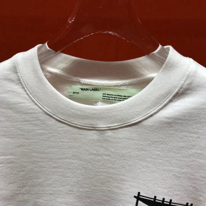 OffWhite男裝 19-20FW新款 最高品質 off圓領衛衣 off白色印花套頭男衛衣  tzy2267